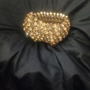 Vintage Sparkling Gold Crystal Bracelet